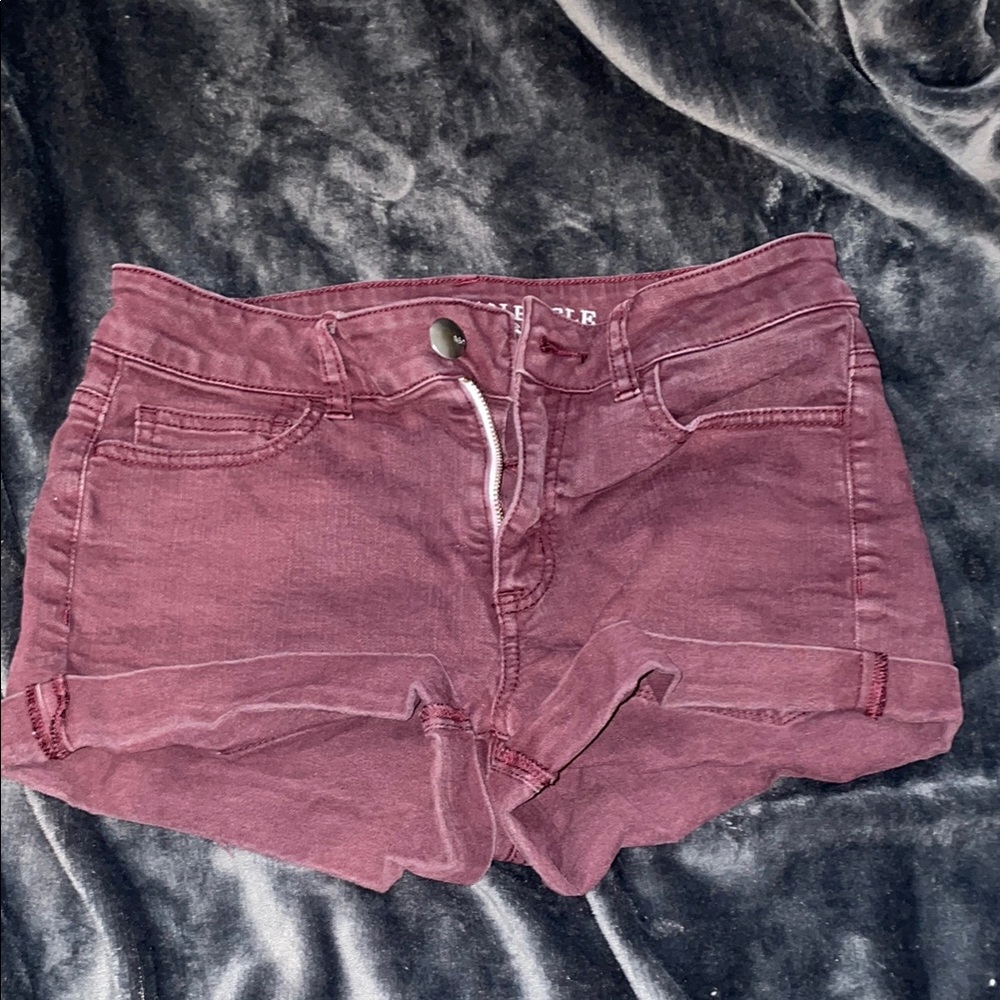 Women's Burgundy Shorts